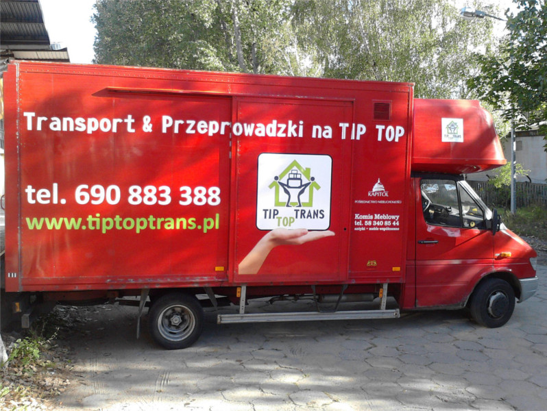 Samochód przeprowadzkowy TipTopTrans